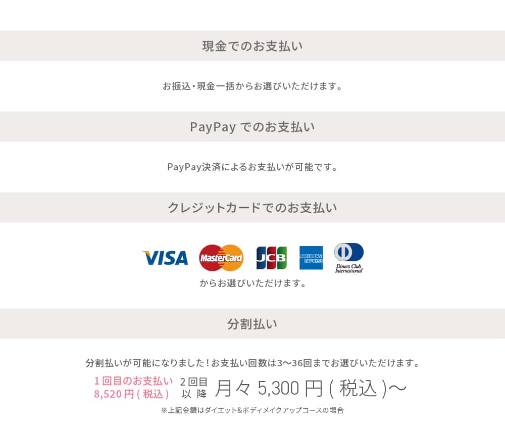 お支払い方法